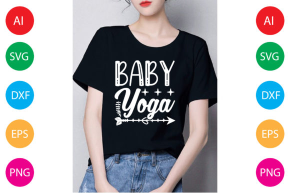 Baby Yoga Graphics for T-Shirt Designs