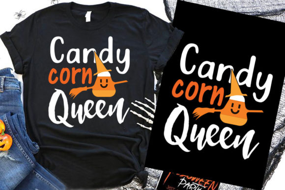 Halloween T Shirt Candy Corn Queen Graphics