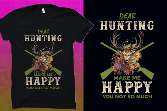 Hunting T-Shirt Graphics: Bold 4th of July Design Assets