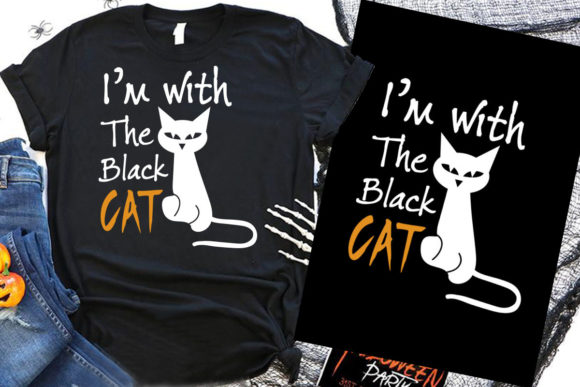 I’m with the Black Cat Halloween Cat